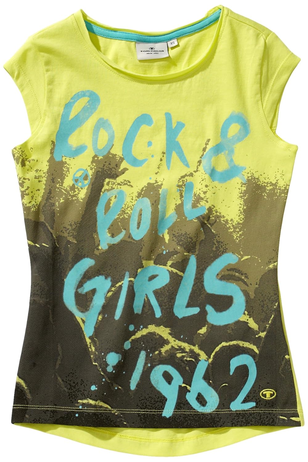 tailor 儿童女簞2/ 2sleeve t 恤 yellow - gelb (3421 sunny lemon)